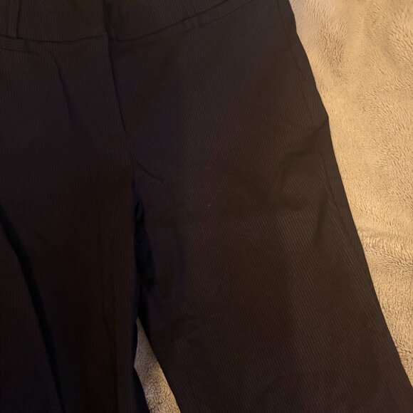 Lane Bryant Women's Plus Size 16 Black Pinstripe Pants Pink Pinstripes NWT Allie - Picture 12 of 13